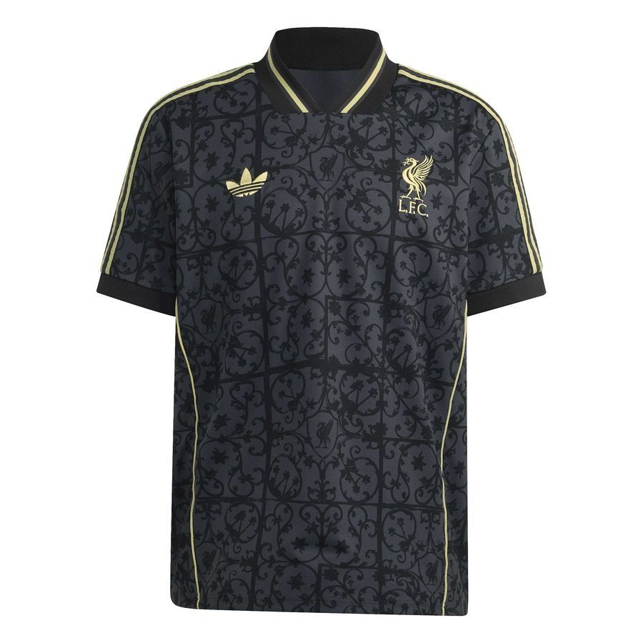 Liverpool T-Shirt Lifestyler - Carbon/Gold - Men's-SoccerKits Hub | Buy Soccer Jerseys Online